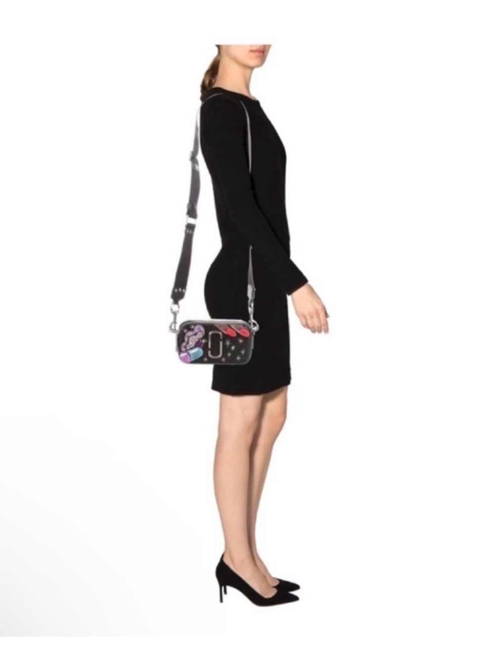 New Limited Edition Marc Jacobs Embellished Snapshot “Pill” Crossbody Camera Bag - Picture 5 of 15